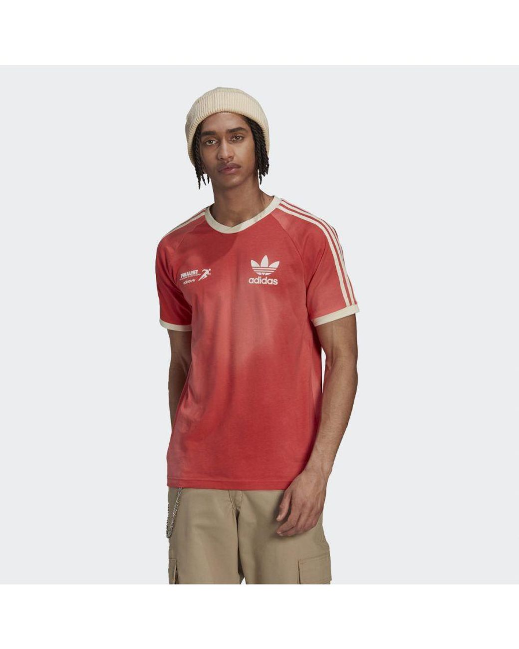 adidas Originals Graphics Mellow Ride Club 3-stripes Tee Cotton in Red for  Men | Lyst UK