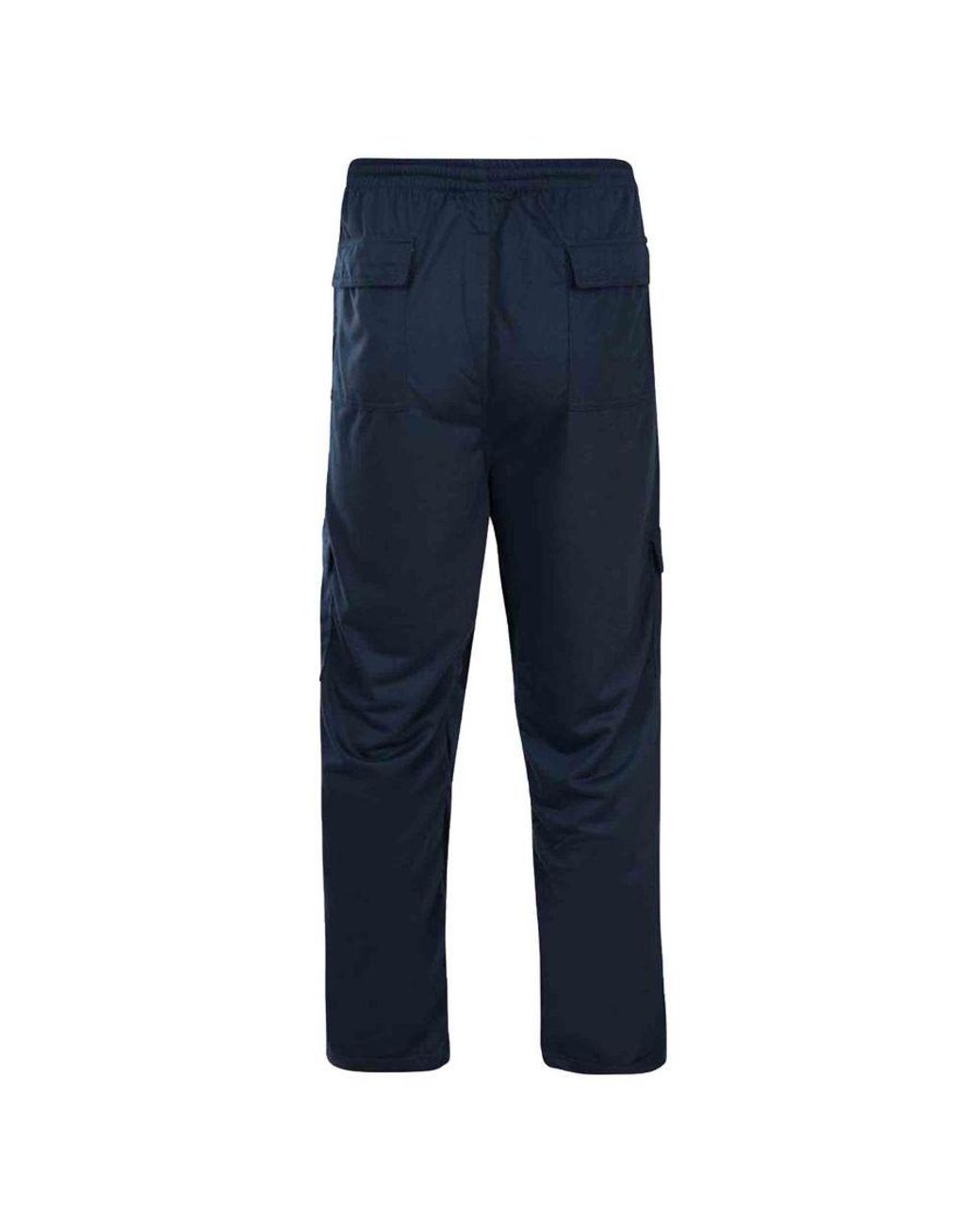 KAM Jeanswear Blue Kam Lightweight Cargo Trousers Big & Tall for men