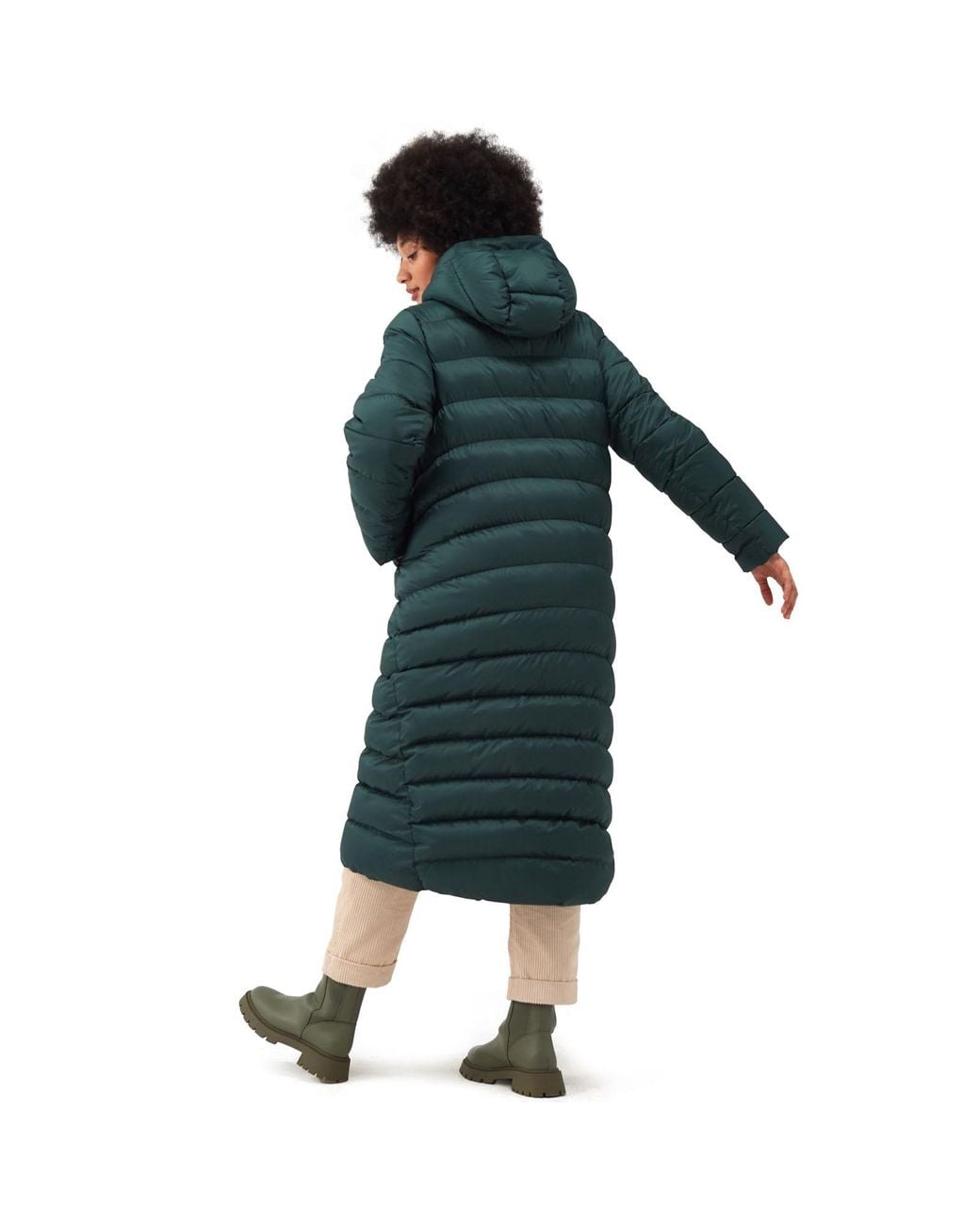 Regatta Green Elender Hooded Giovanna Fletcher Long Jacket
