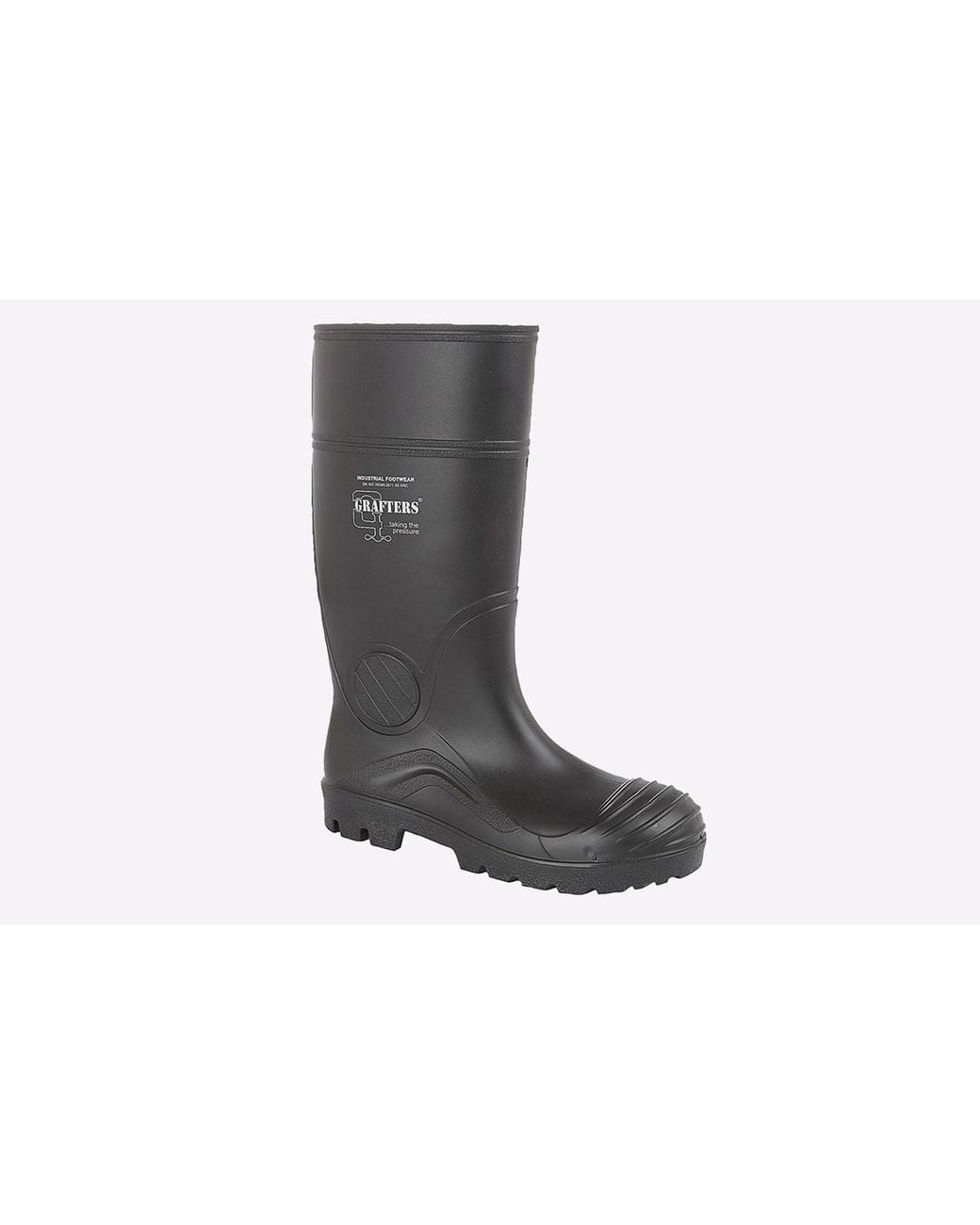 Grafters White Lexington Full Length Safety Wellington Boot for men