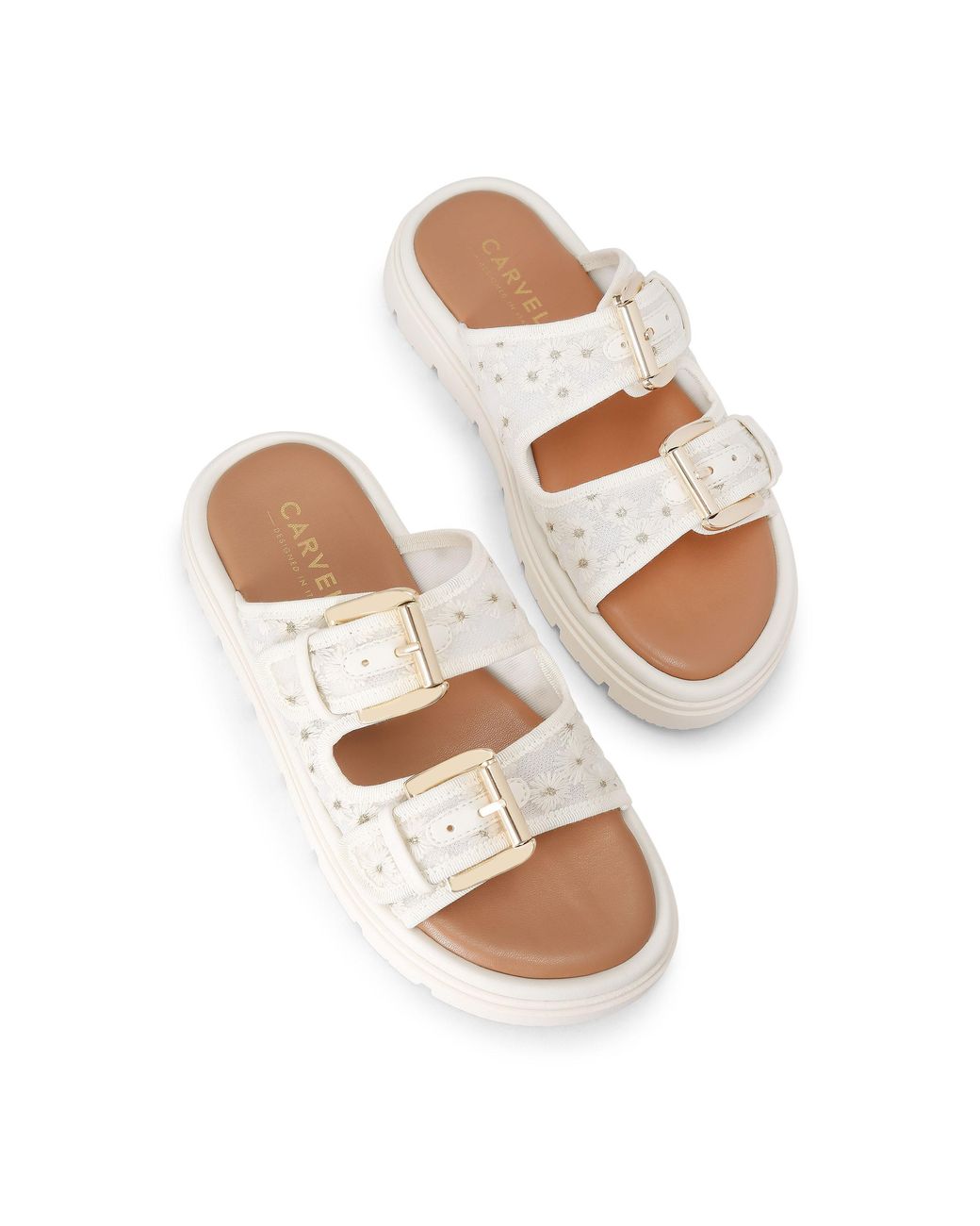 Carvela Kurt Geiger White Pavilion Sandals