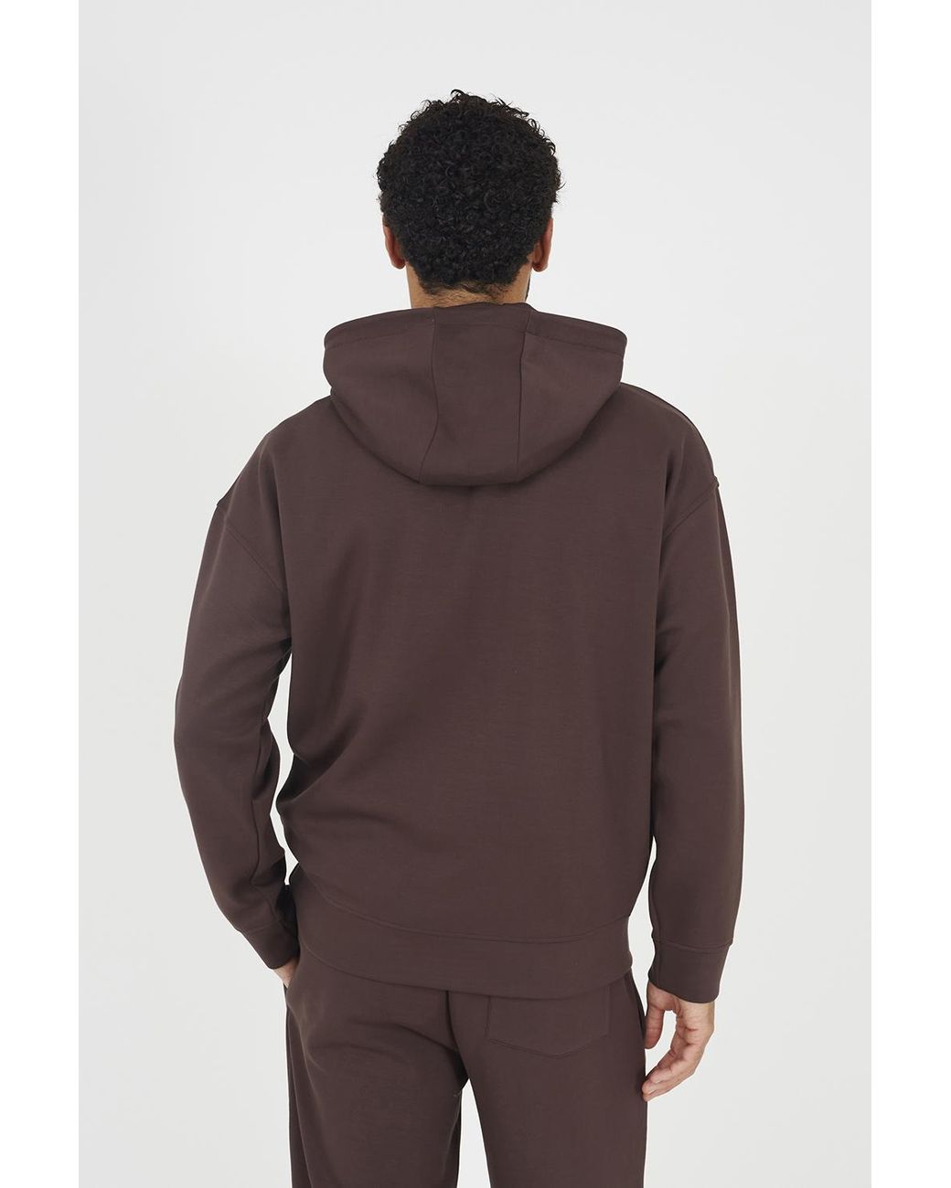 Brave Soul Brown Relaxed Fit Overhead Hoodie for men