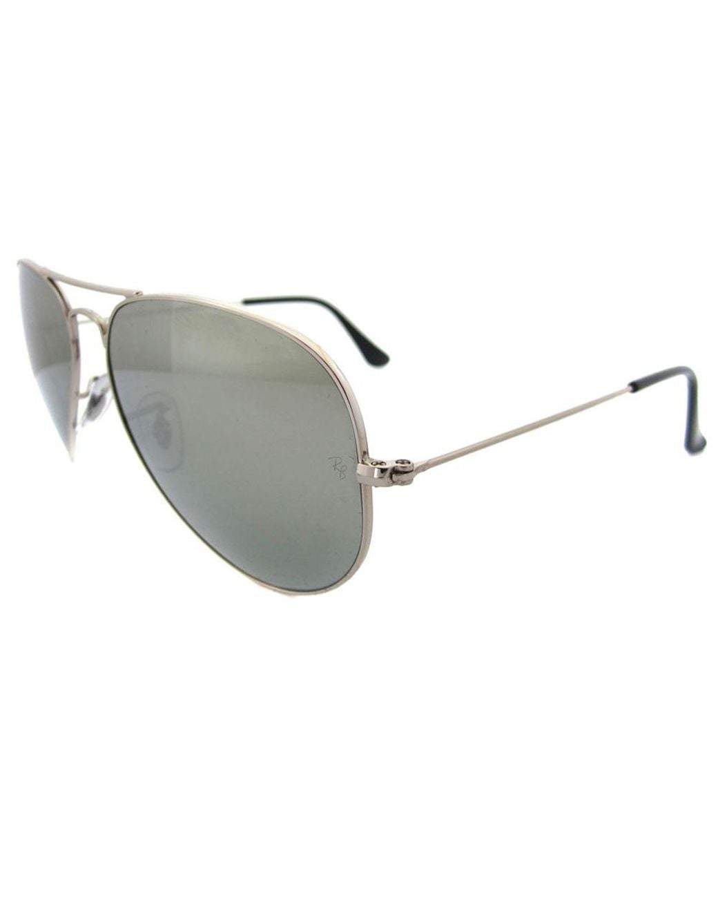 Ray-Ban Green Aviator Polarized Mirror Sunglasses Metal