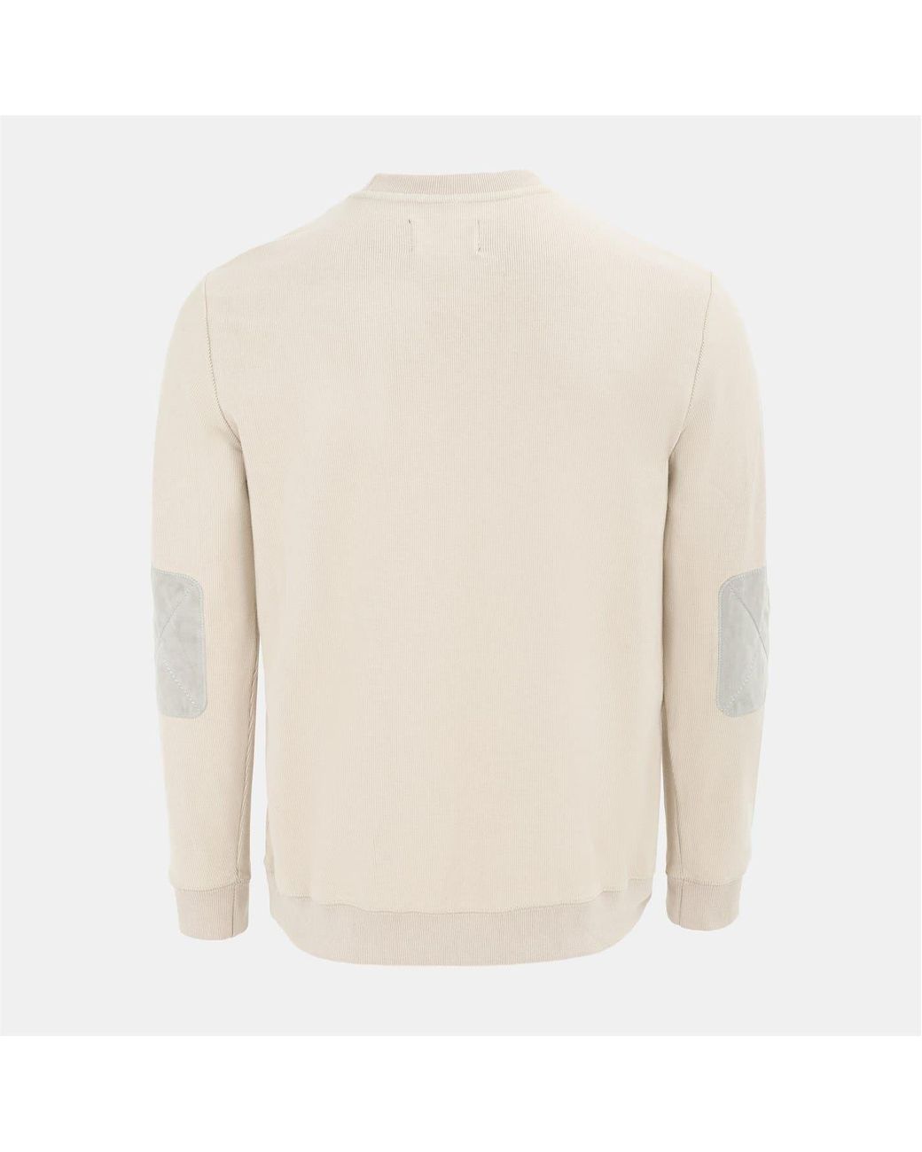 Howick White Crew Neck Jumper for men