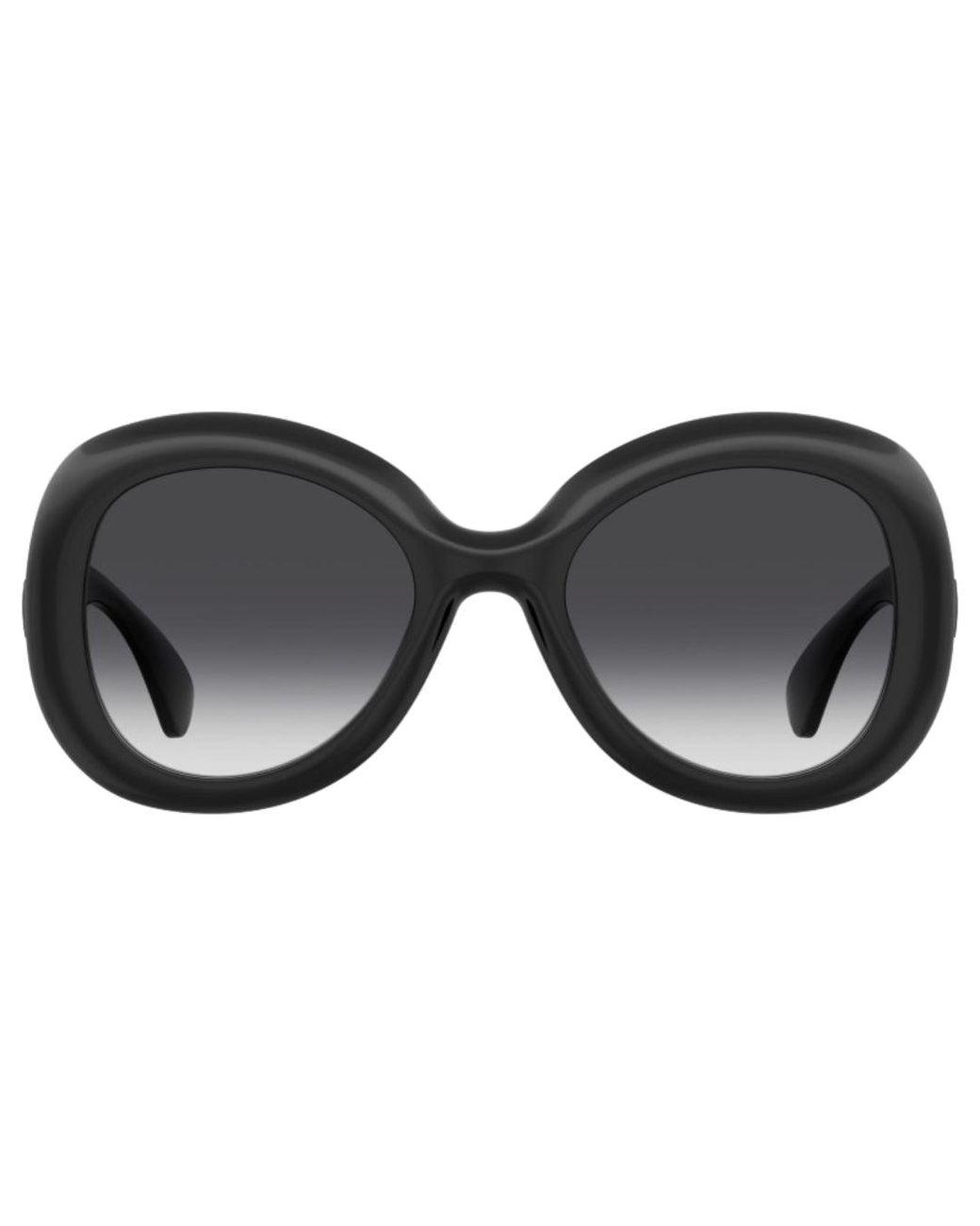 Moschino Black Bold Rounded Frame Sunglasses for men