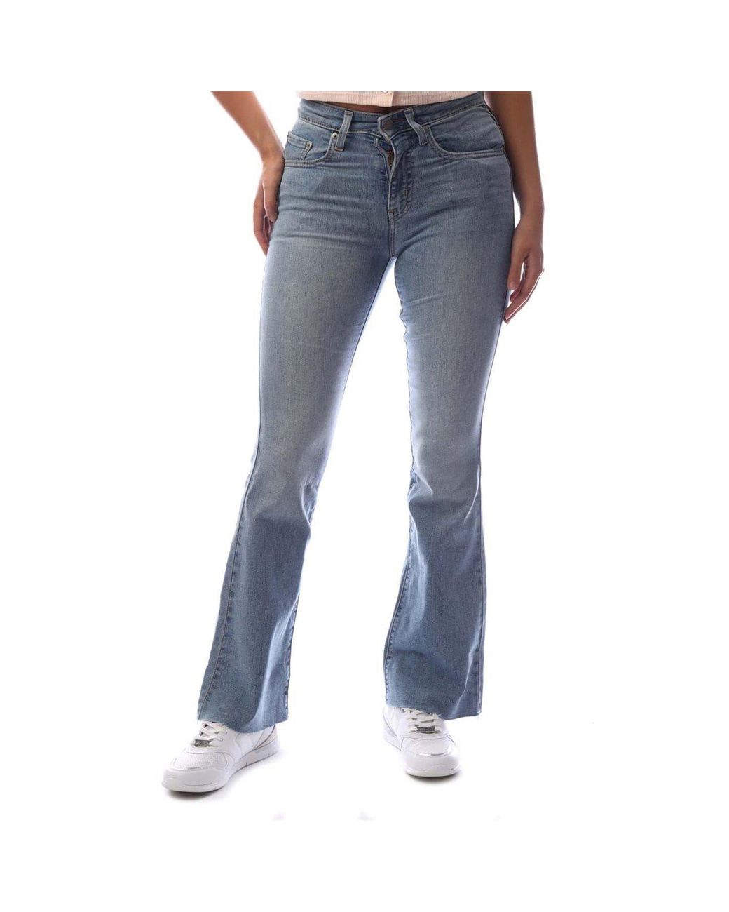 Levi's Blue Levi's Flared Five Pocket Design Jeans