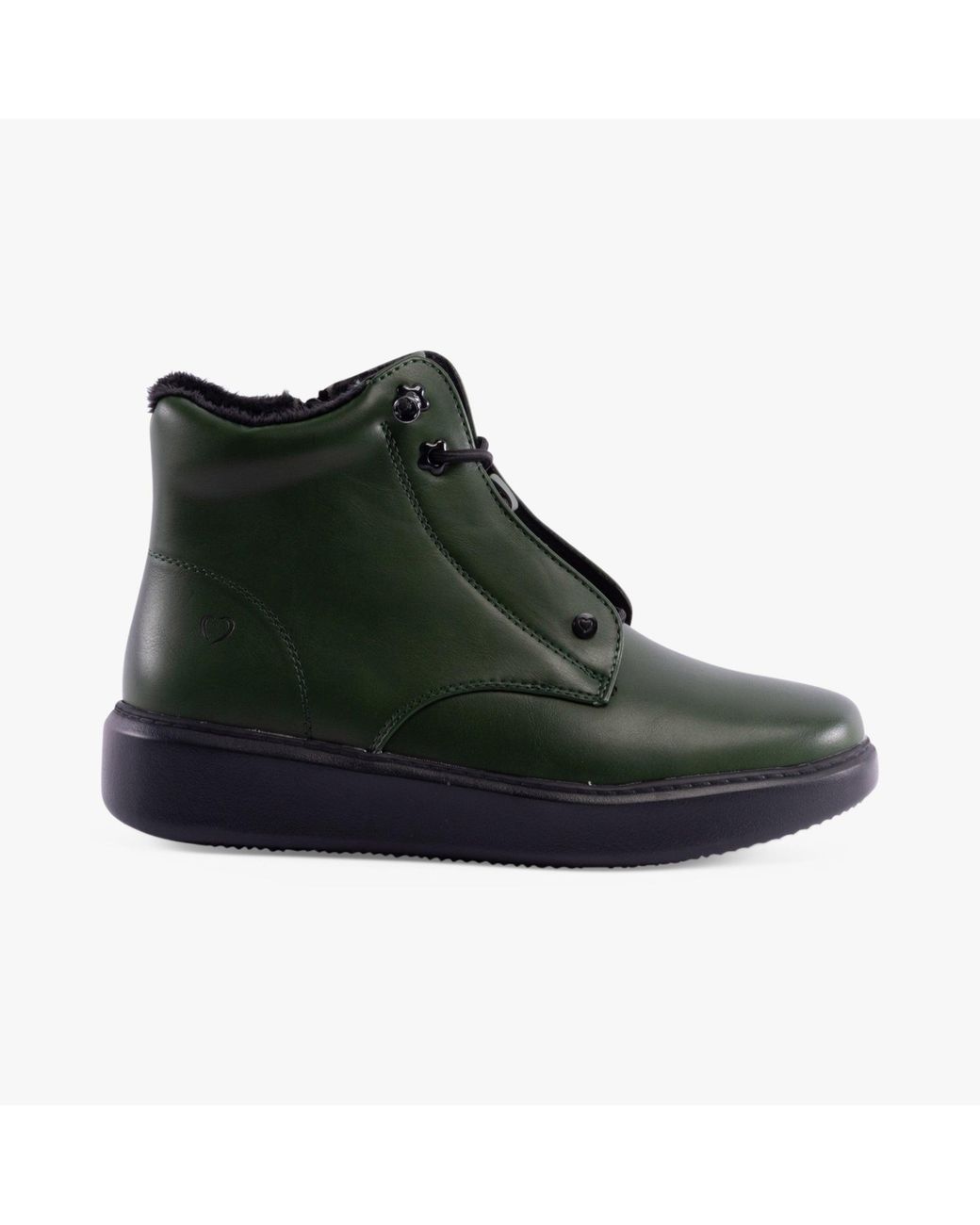 Heavenly Feet Black Petra Boots Forest