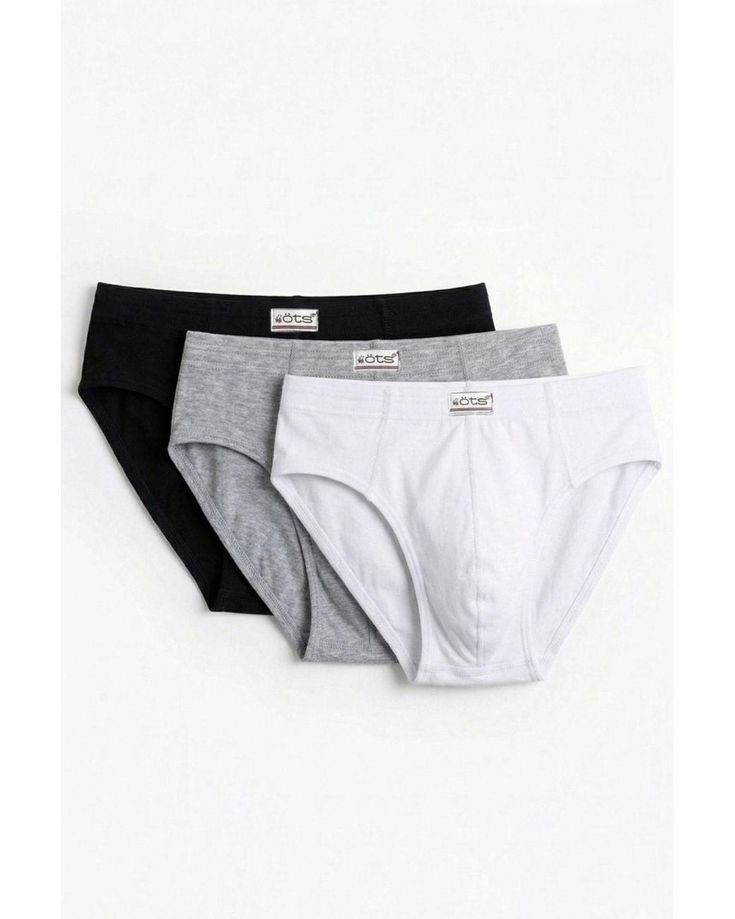 Öts Blue Cotton Briefs for men