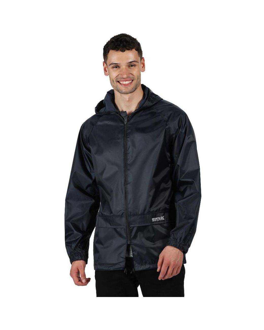 Regatta Blue Stormbreak Waterproof Durable Mid Length Jacket for men