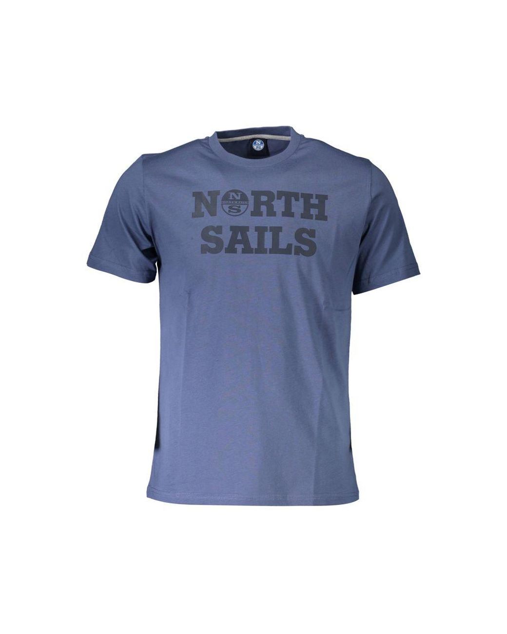 North Sails Blue Cotton Men T for men