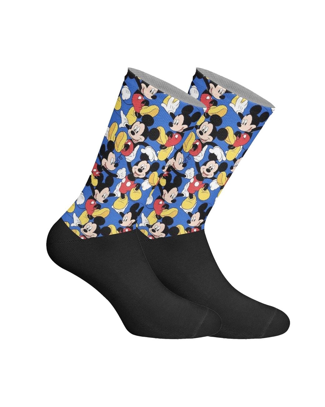 Jenes Socks Blue Elastic Printed Long