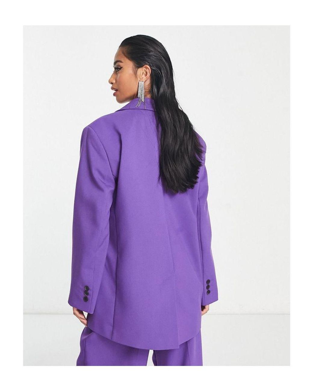 ASOS Design Extreme Oversized Suit Blazer in Purple Lyst UK
