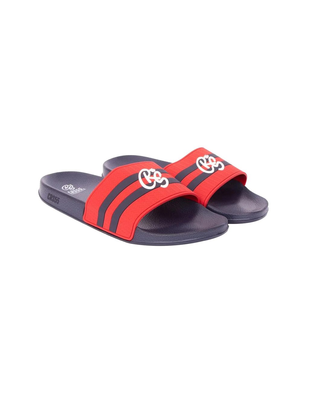 Crosshatch Red Hamlax Sliders for men