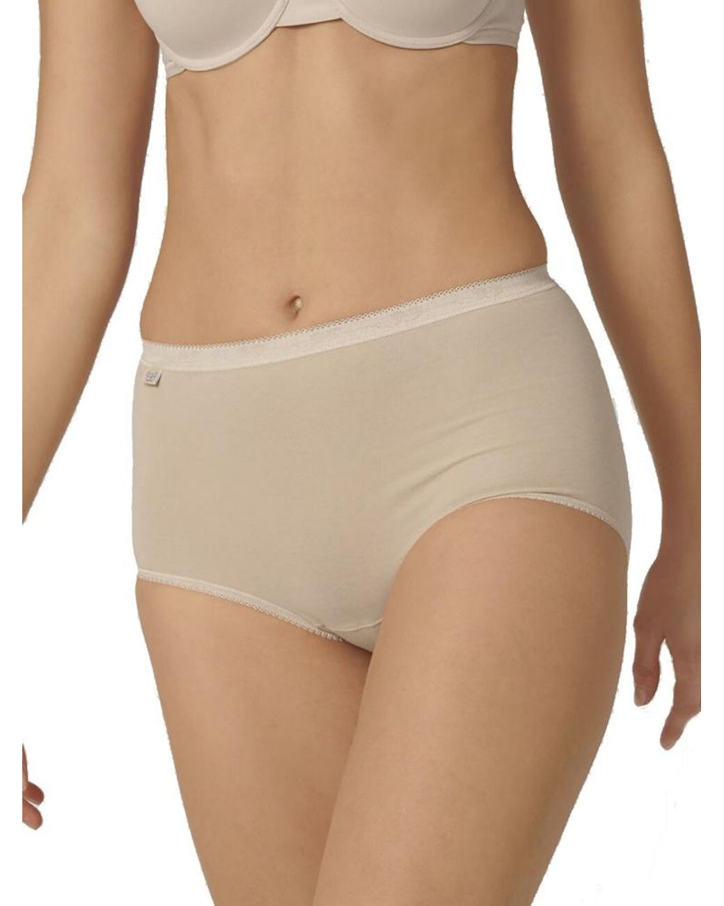 Sloggi Natural Basic+ Maxi 3 Pack Briefs