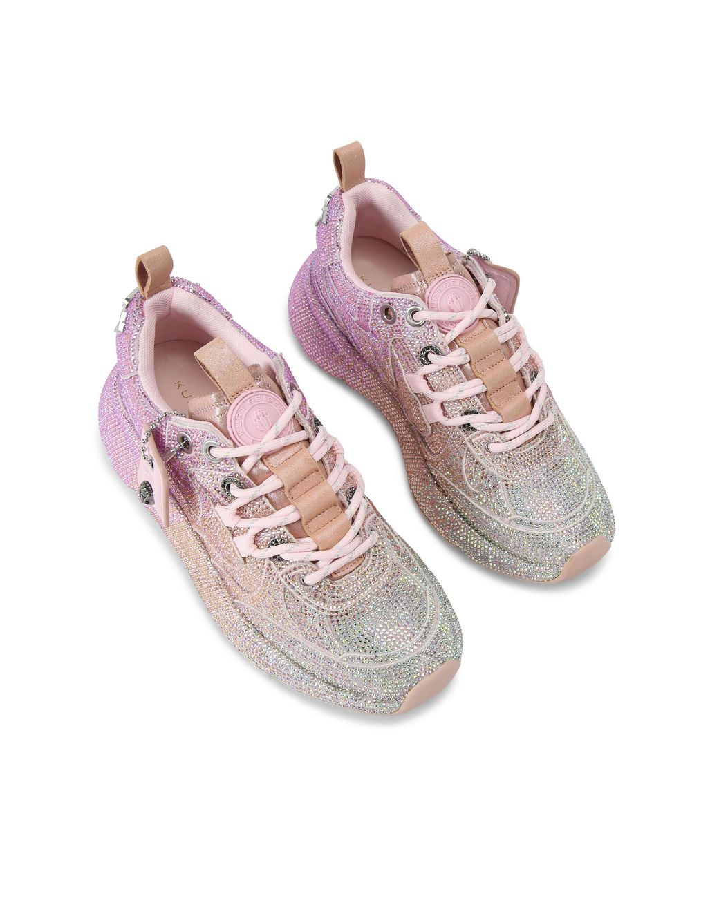 Kurt Geiger Pink Kurt Crystal Sneakers