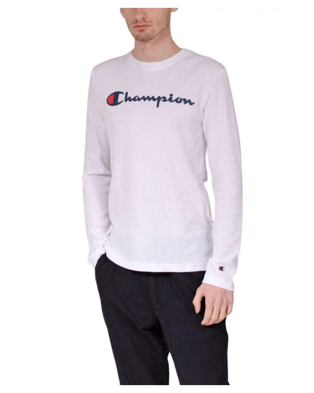 Champion cotton long sleeve t-shirt online