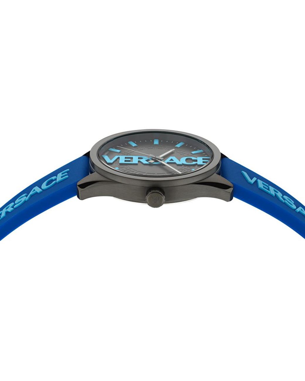 Versace Blue V-Vertical Watch Ve3H00823 Silicone for men