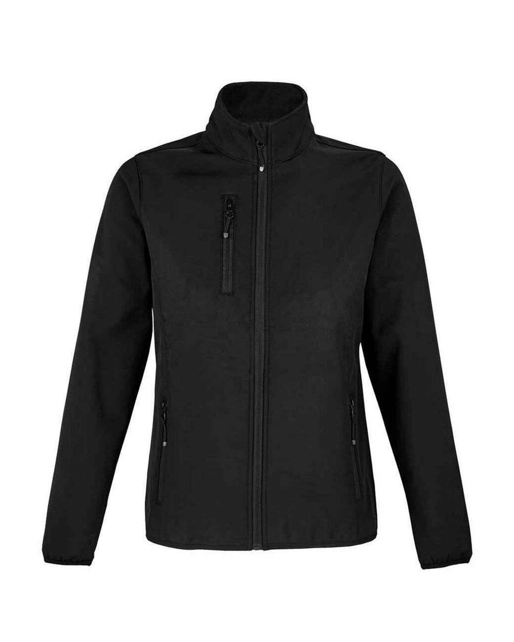 Sol's Black Ladies Falcon Softshell Recycled Soft Shell Jacket