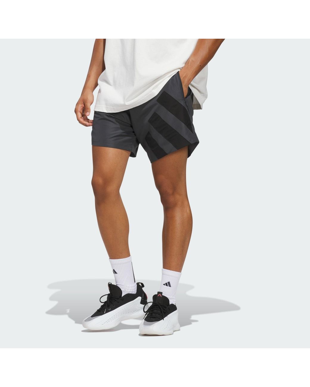 Adidas Originals Blue Anthony Edwards Foundation Shorts for men