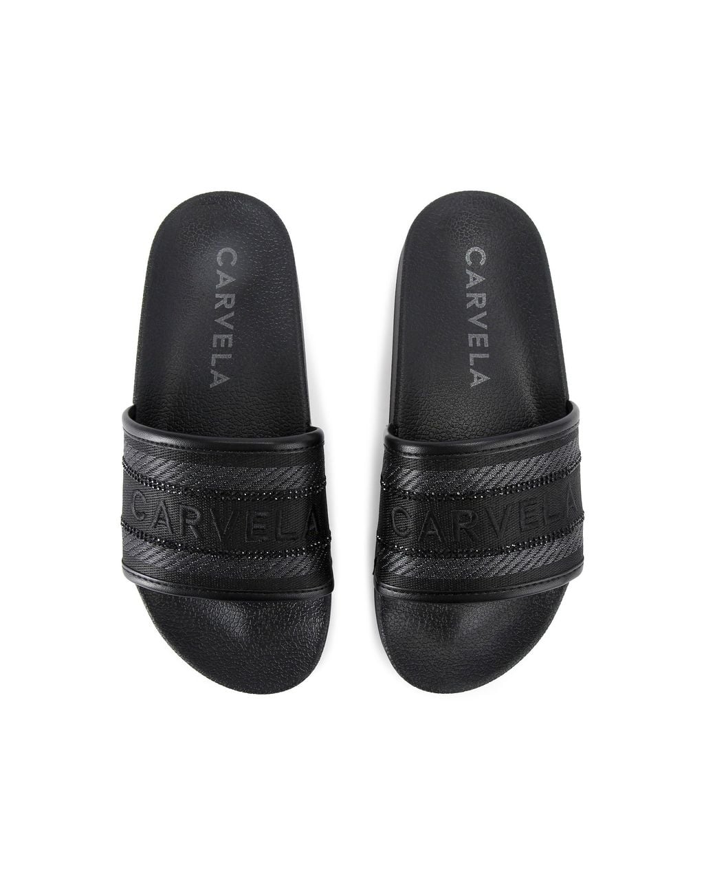 Carvela Kurt Geiger Black Sicily Slider Sandals