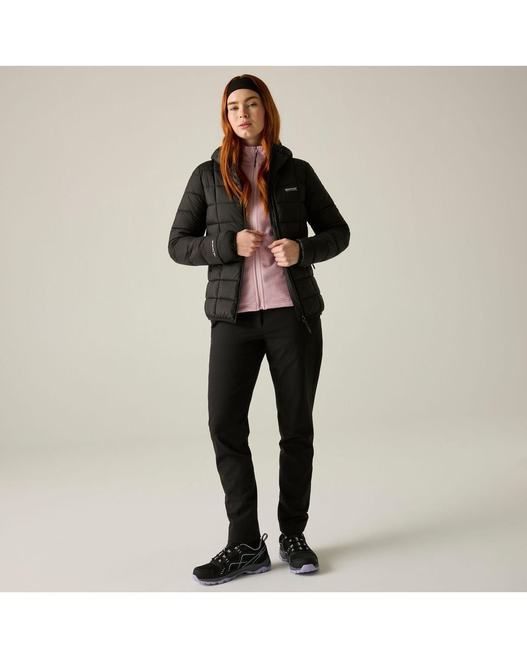 Regatta Black Ladies Asper Padded Jacket /Fig)