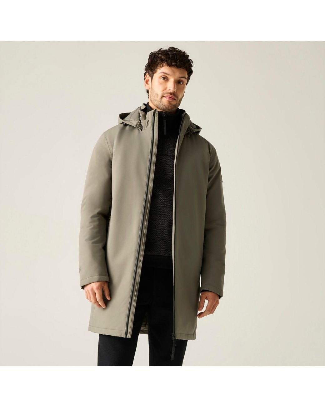 Regatta Green Merzen Insulated Waterproof Jacket (Smokey) for men