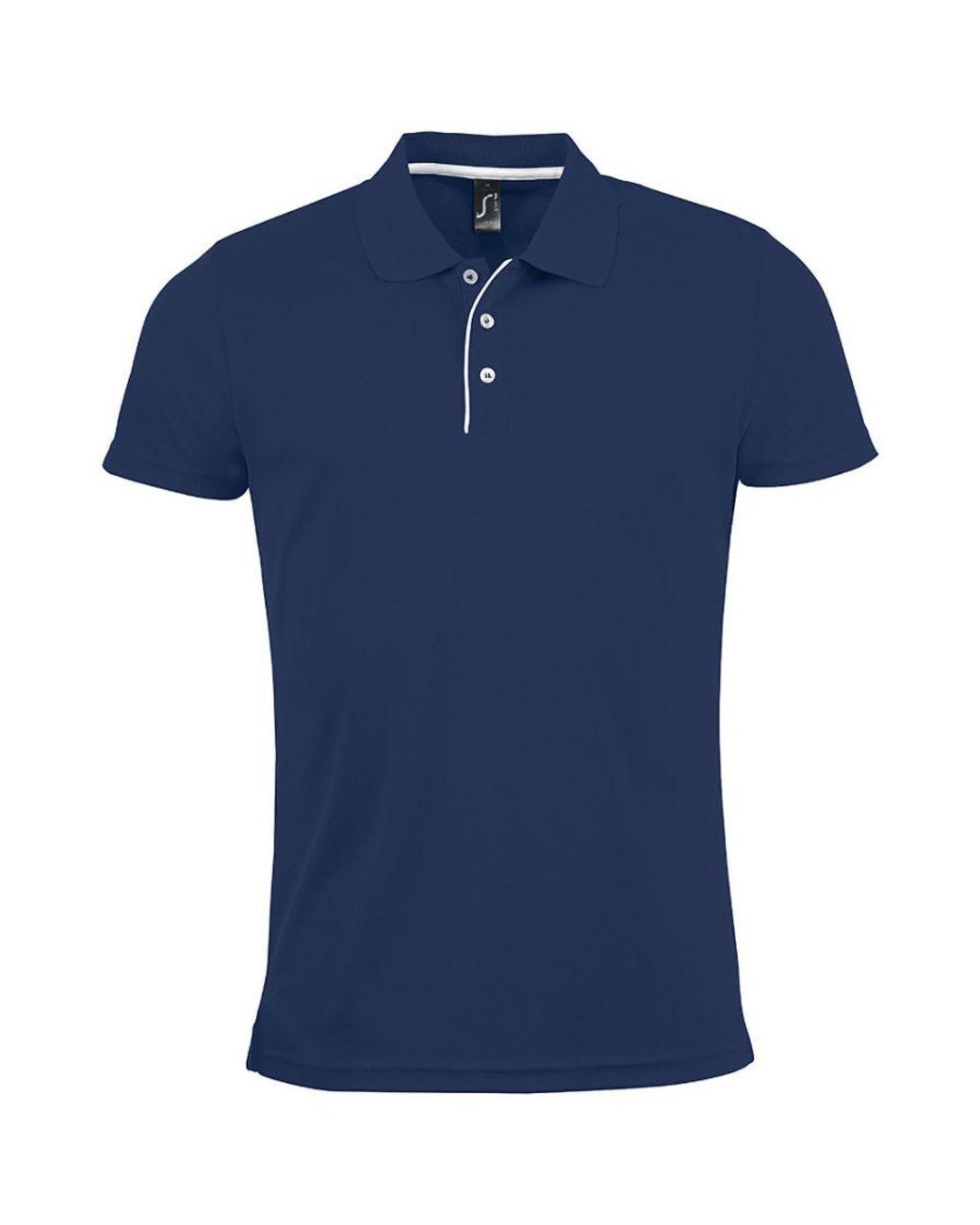 Sol's Blue Performer Short Sleeve Pique Polo Shirt (French) for men