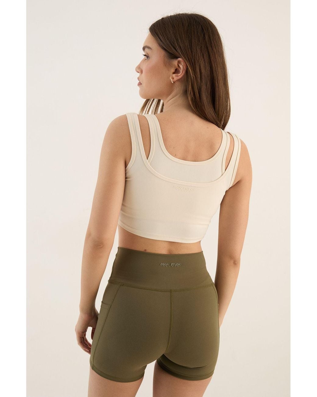 DSGN Studio Metallic Sculpt Pocket Detail Cycling Short
