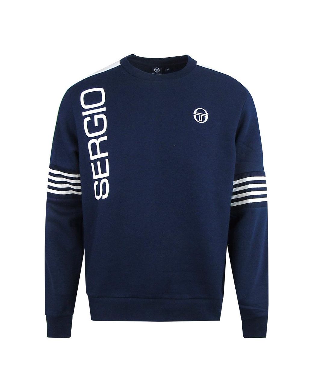 Sergio Tacchini Blue Daniel Sweatshirt Cotton for men