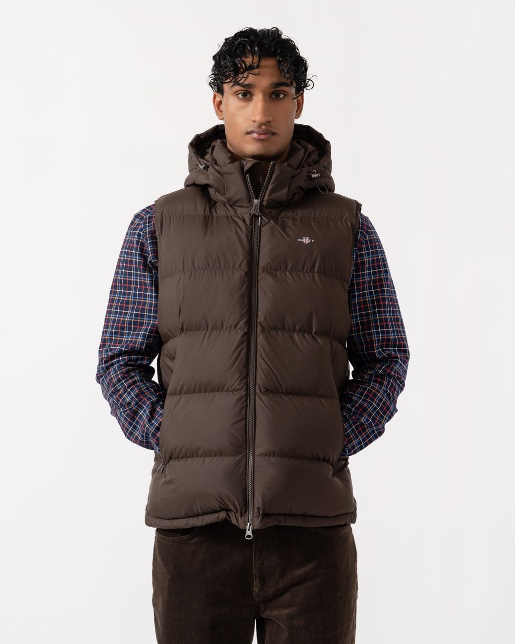 Gant Brown Active Cloud Vest for men