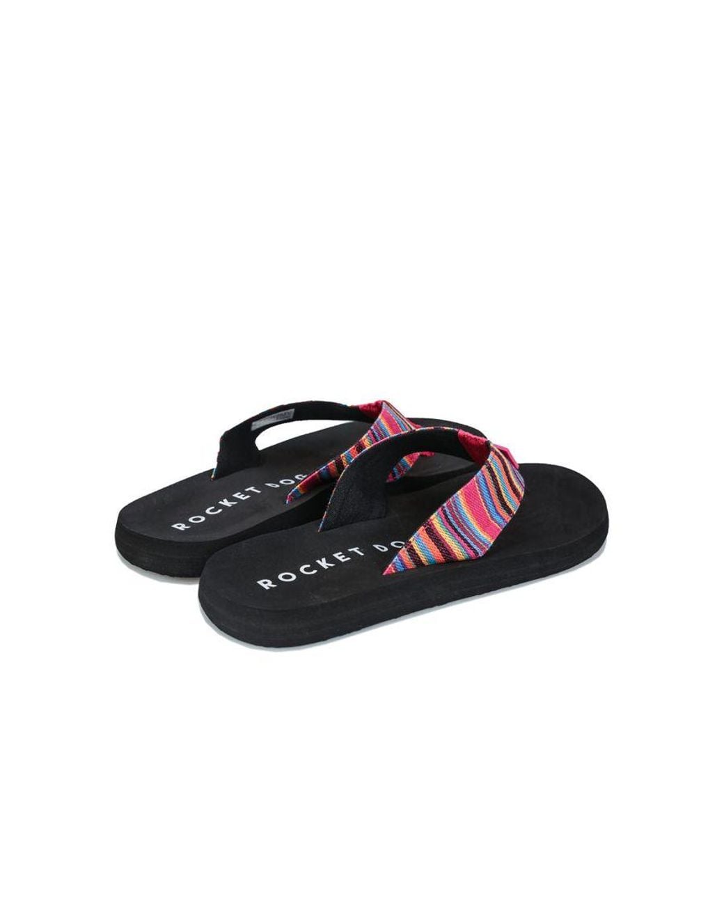 Rocket Dog Red Adios Aloe Flip Flops Uk 3In Textile