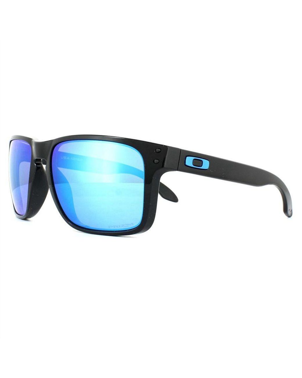 Oakley Blue Square Polished Prizm Sapphire Sunglasses for men