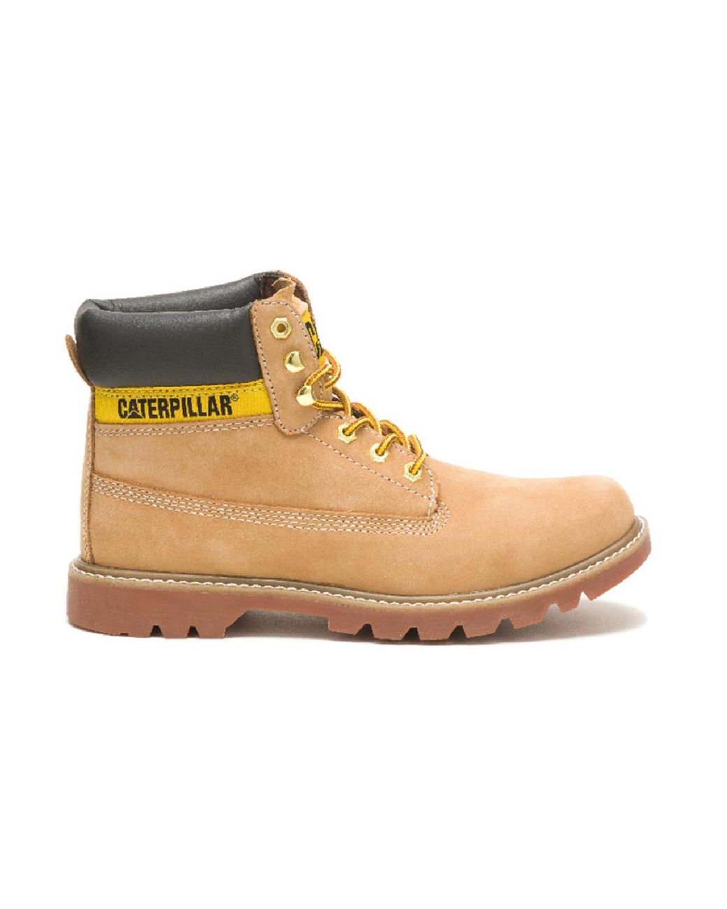 Caterpillar Black Colorado 2.0 Honey Leather Hiking Ankle Boots