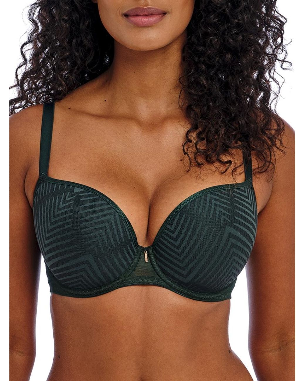 Freya Blue Tailored Plunge T-Shirt Bra
