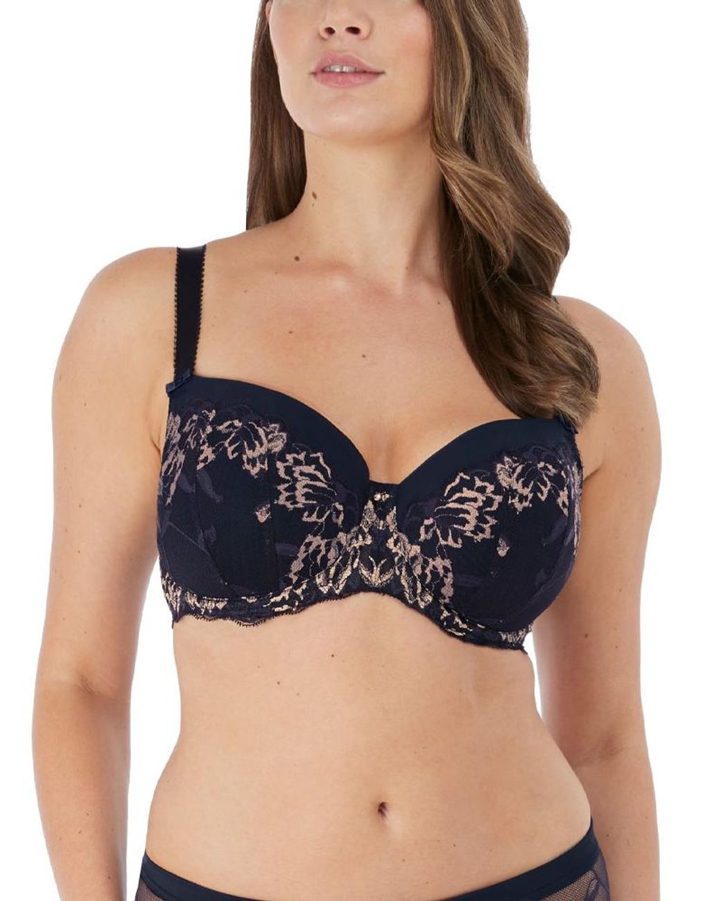 Fantasie Blue Aubree Padded Half Cup Bra