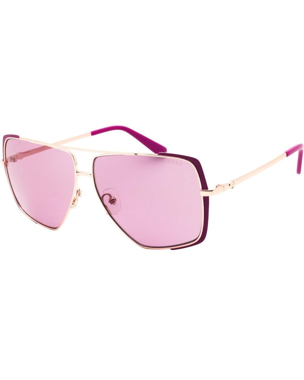 Guess Matte Zonnebril in het Pink