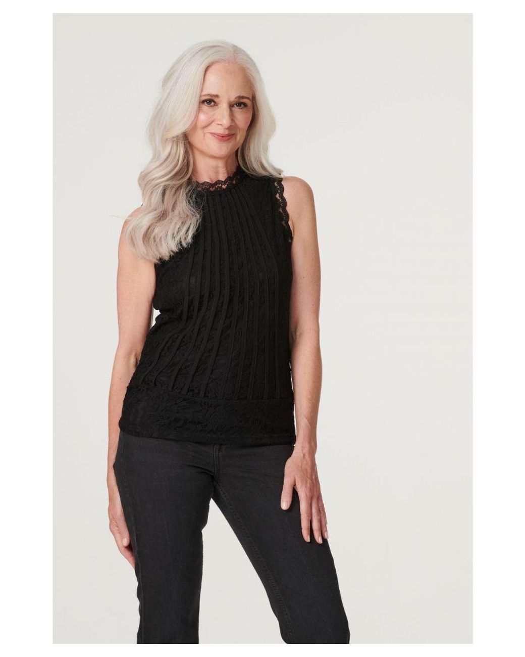 High neck deals sleeveless top