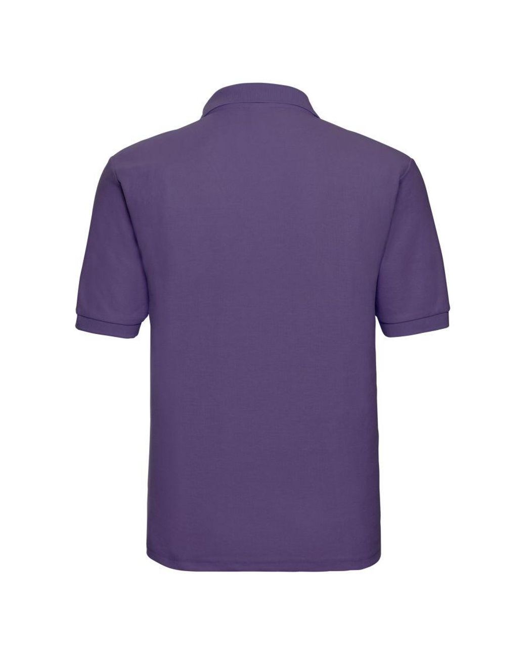Russell Purple Polycotton Pique Polo Shirt for men