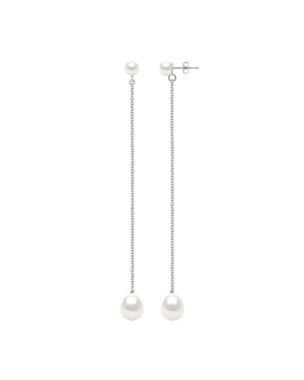 Ateliers Saint Germain White Double Earrings
