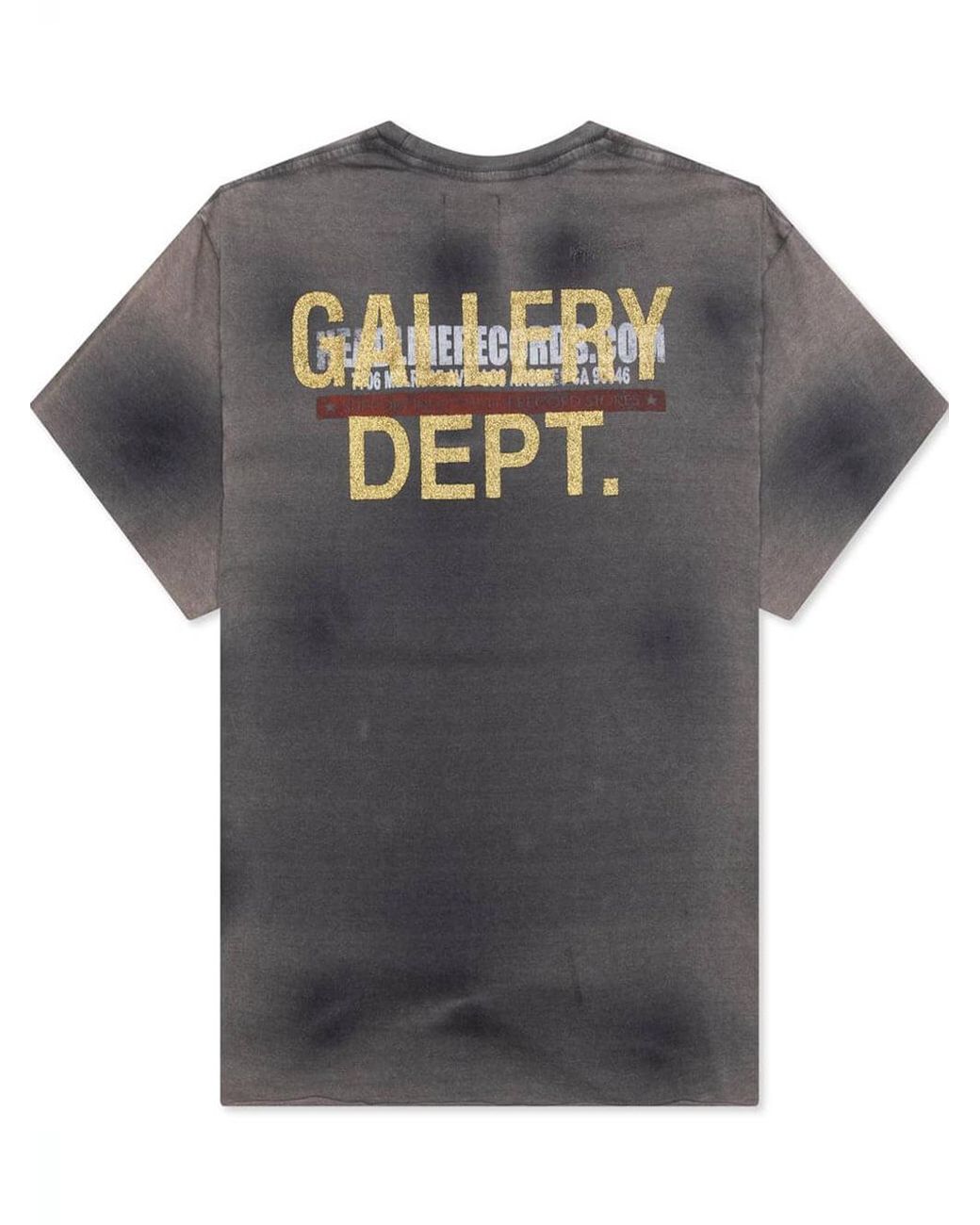 GALLERY DEPT. Blue Headline Records Washed T-Shirt