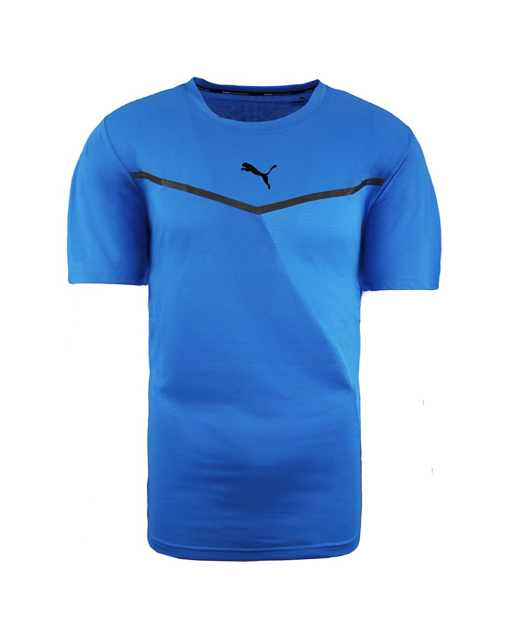 PUMA Blue Dry Cell Thermo R+ Bnd Running Short Sleeve Crewneck Tee 519400 03 Cotton for men