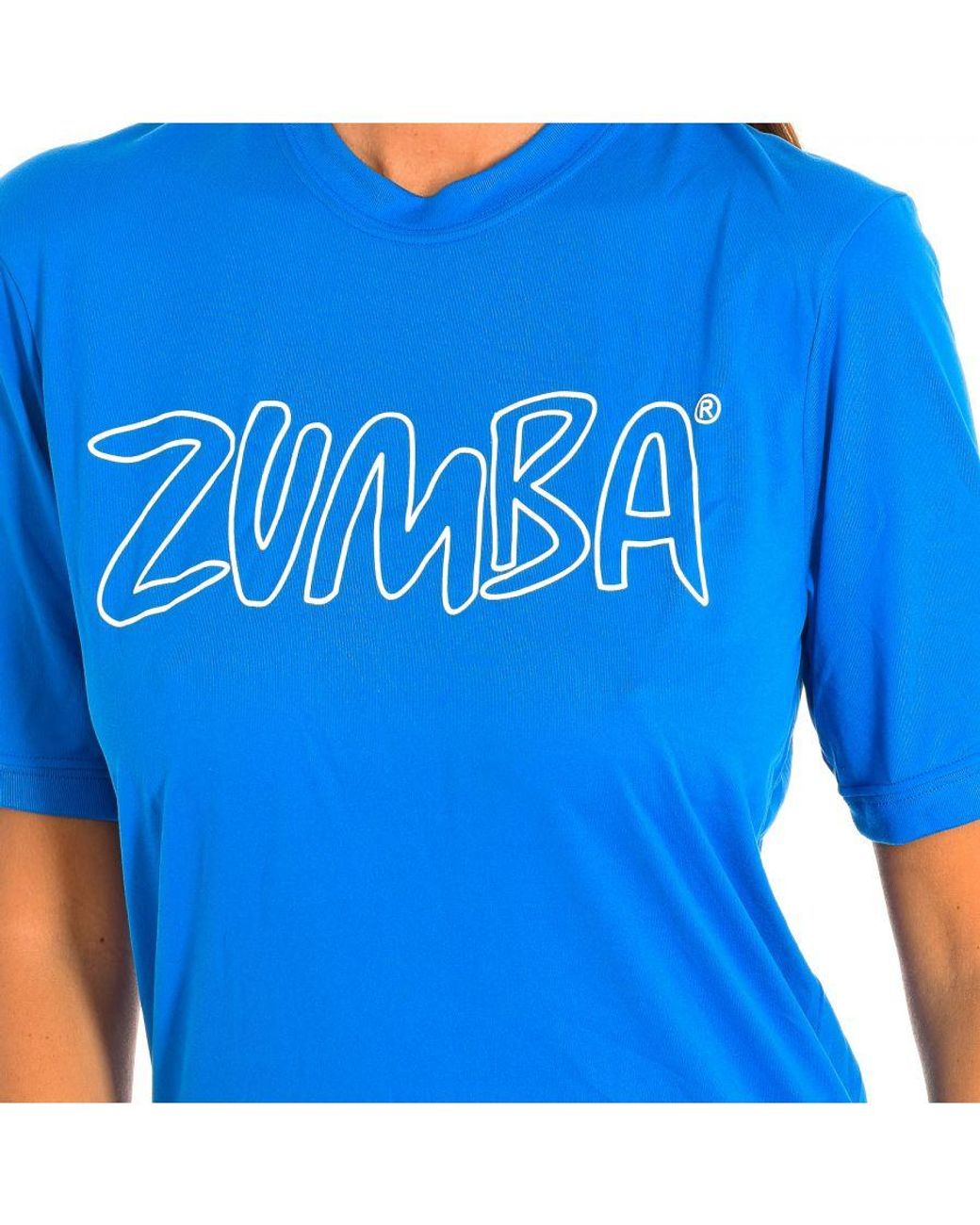 Zumba Blue Sports T-Shirt With Sleeves Z2T00153