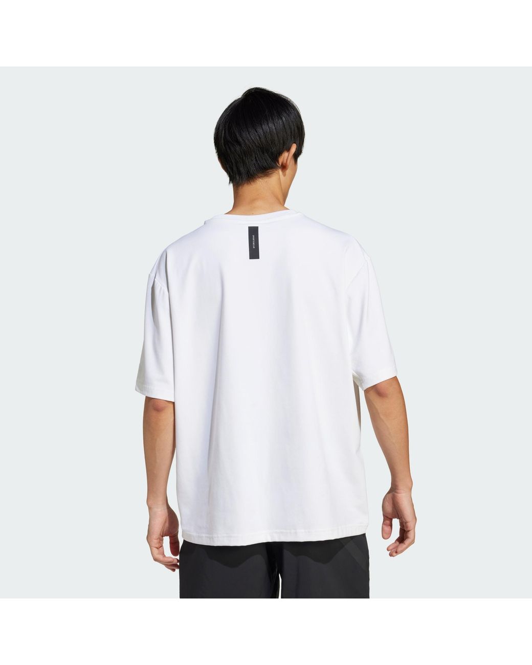 Adidas White Z.N.E. Loose-Fit Tee for men