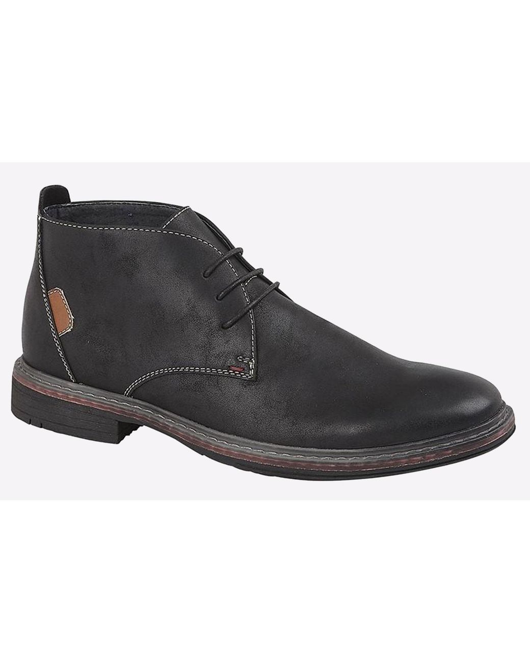 Goor Black Belize Desert Boots for men