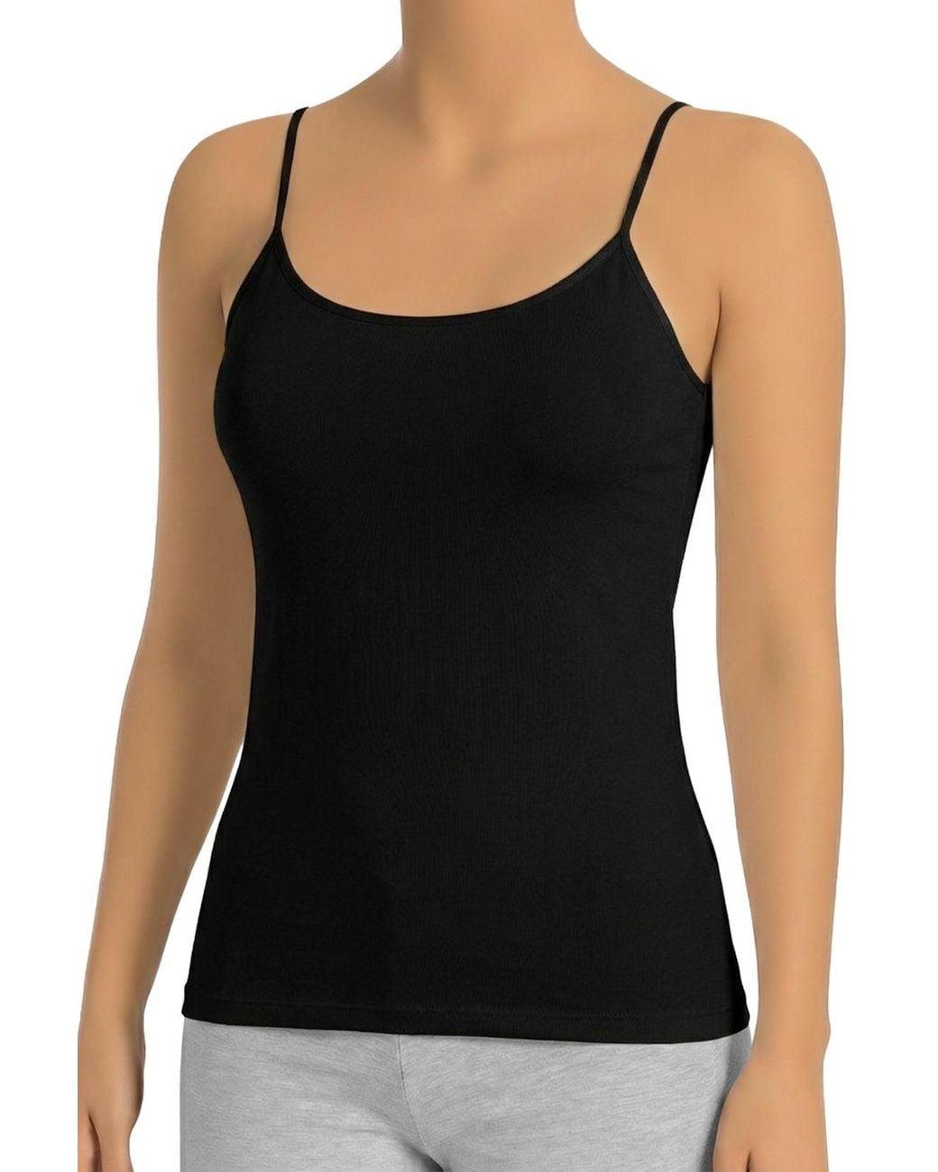 Öts Black Cotton Tank Top