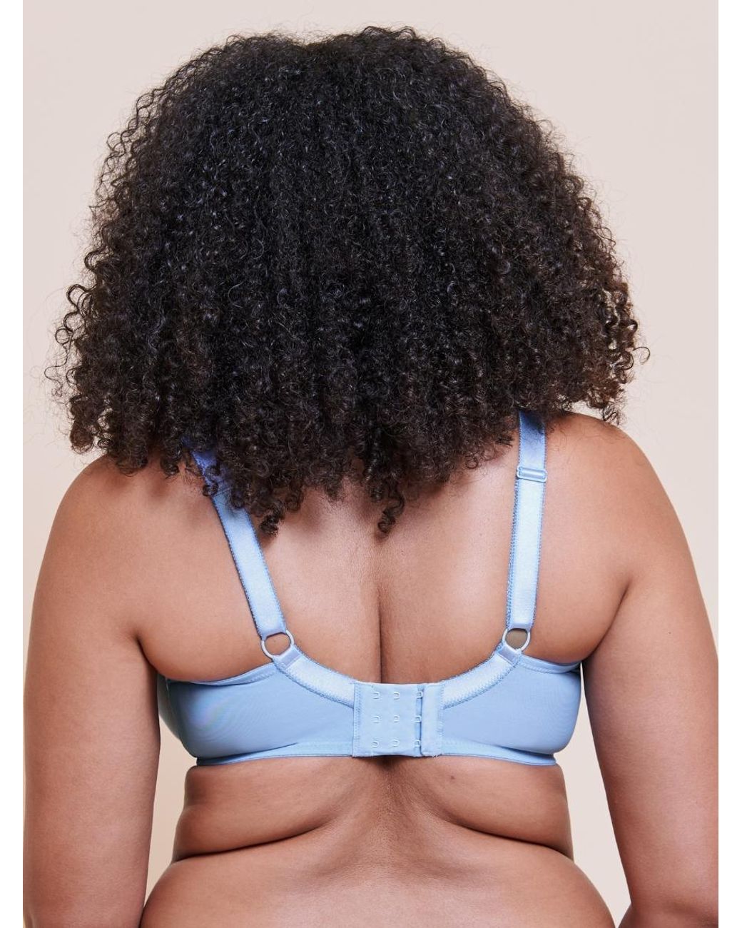 Curvy Kate Blue Lightstyle Scallop Sheer Plunge Bra