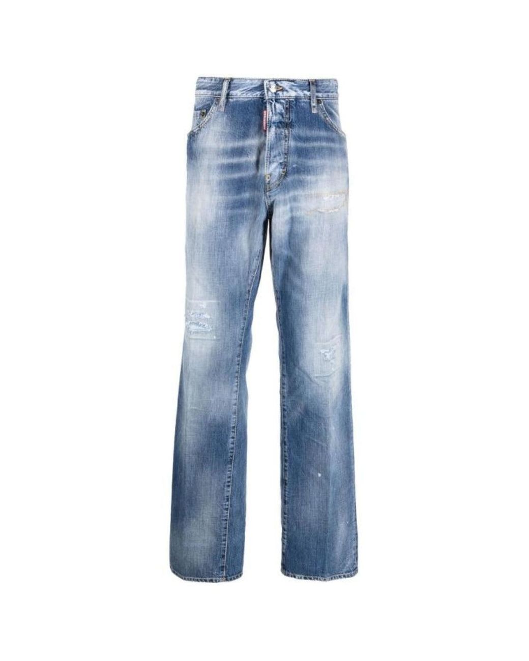 DSquared² Blue Roadie Jean Style Denim Pants Cotton for men