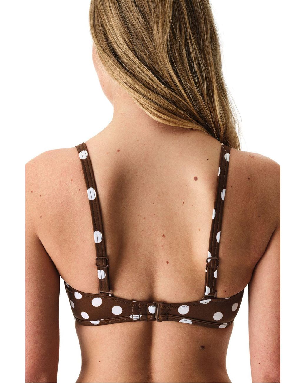 Penti Black Polka Dot Lotus Strapless Bikini Top