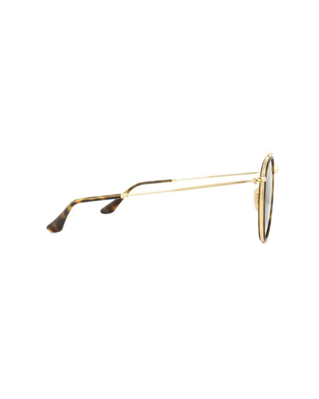 Ray-Ban Green Sunglasses Round Double Bridge 3647N 001 Metal