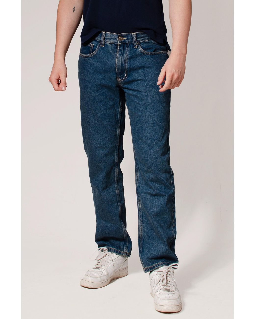 Wrangler Blue Straight Leg Regular Fit Jeans for men